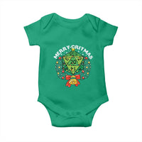 Funny Christmas RPG Baby Onesie Merry Critmas D20 RPG Gamer Dice Gaming Xmas - Wonder Print Shop