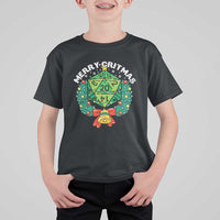 Funny Christmas RPG T Shirt For Kid Merry Critmas D20 RPG Gamer Dice Gaming Xmas - Wonder Print Shop