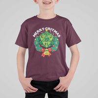 Funny Christmas RPG T Shirt For Kid Merry Critmas D20 RPG Gamer Dice Gaming Xmas - Wonder Print Shop