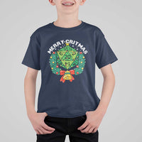 Funny Christmas RPG T Shirt For Kid Merry Critmas D20 RPG Gamer Dice Gaming Xmas - Wonder Print Shop