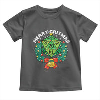 Funny Christmas RPG Toddler T Shirt Merry Critmas D20 RPG Gamer Dice Gaming Xmas - Wonder Print Shop