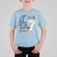 Funny 67 Hanukkah T Shirt For Kid Chanukah Menorah Dreidel Six Seven Meme - Wonder Print Shop