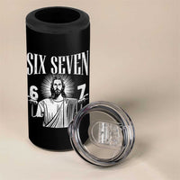 Funny Jesus 67 4 in 1 Can Cooler Tumbler God Six Seven Meme Religious Christian - Wonder Print Shop