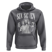 Funny Jesus 67 Hoodie God Six Seven Meme Religious Christian - Wonder Print Shop