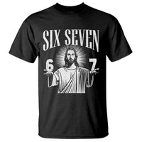 Funny Jesus 67 T Shirt God Six Seven Meme Religious Christian - Wonder Print Shop