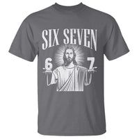 Funny Jesus 67 T Shirt God Six Seven Meme Religious Christian - Wonder Print Shop