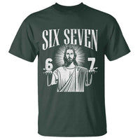Funny Jesus 67 T Shirt God Six Seven Meme Religious Christian - Wonder Print Shop