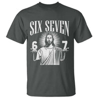 Funny Jesus 67 T Shirt God Six Seven Meme Religious Christian - Wonder Print Shop