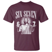 Funny Jesus 67 T Shirt God Six Seven Meme Religious Christian - Wonder Print Shop