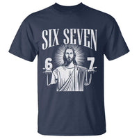 Funny Jesus 67 T Shirt God Six Seven Meme Religious Christian - Wonder Print Shop
