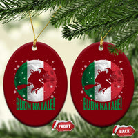 Buon Natale Italian Christmas Ceramic Ornament La Befana Italian Folklore Witch - Wonder Print Shop