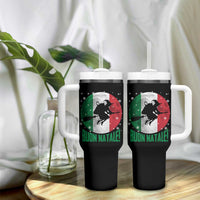 Buon Natale Italian Christmas Tumbler With Handle La Befana Italian Folklore Witch - Wonder Print Shop