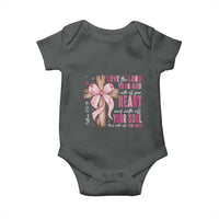 Christian Religious God Baby Onesie Love The Lord Your God With All Your Heart Bible Valentine's Day