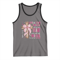 Christian Religious God Tank Top Love The Lord Your God With All Your Heart Bible Valentine's Day