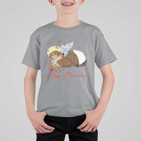 Funny Valentine's Day Cupid Cat T Shirt For Kid Happy Meowentines