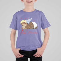 Funny Valentine's Day Cupid Cat T Shirt For Kid Happy Meowentines