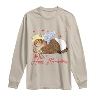 Funny Valentine's Day Cupid Cat Long Sleeve Shirt Happy Meowentines