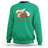 Funny Valentine's Day Cupid Cat Sweatshirt Happy Meowentines