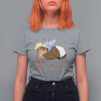 Funny Valentine's Day Cupid Cat T Shirt For Women Happy Meowentines