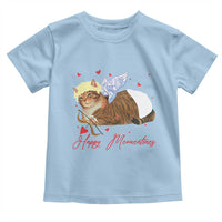 Funny Valentine's Day Cupid Cat Toddler T Shirt Happy Meowentines