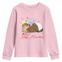 Funny Valentine's Day Cupid Cat Youth Sweatshirt Happy Meowentines