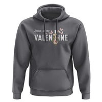 Christian Religious God Valentine's Day Hoodie Jesus Is My Valentine Rose Flowers