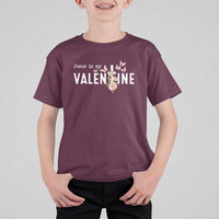 Christian Religious God Valentine's Day T Shirt For Kid Jesus Is My Valentine Rose Flowers