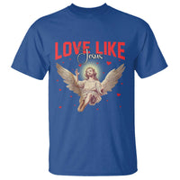 Funny Love Like Jesus Valentine's Day T Shirt Christian Religious Cupid God Bible Verses