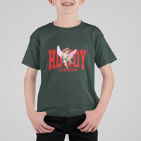 Funny Howdy Valentine T Shirt For Kid Valentine's Day Western Cowboy Cupid