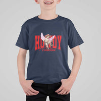 Funny Howdy Valentine T Shirt For Kid Valentine's Day Western Cowboy Cupid