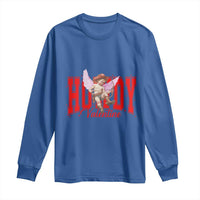 Funny Howdy Valentine Long Sleeve Shirt Valentine's Day Western Cowboy Cupid