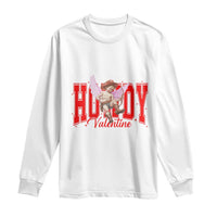 Funny Howdy Valentine Long Sleeve Shirt Valentine's Day Western Cowboy Cupid