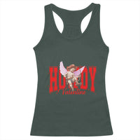 Funny Howdy Valentine Racerback Tank Top Valentine's Day Western Cowboy Cupid
