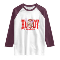 Funny Howdy Valentine Raglan Shirt Valentine's Day Western Cowboy Cupid