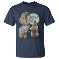 Funny Three Groundhog Moon Groundhog Day Meme T Shirt - Wonder Print Shop