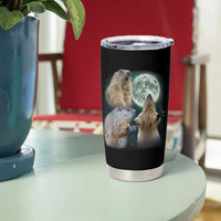 Funny Three Groundhog Moon Groundhog Day Meme Tumbler Cup - Wonder Print Shop
