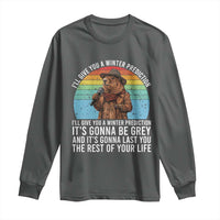 Funny Groundhog Day Long Sleeve Shirt I Will Give You A Winter Prediction Woodchuck Movie
