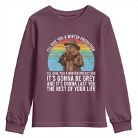 Funny Groundhog Day Youth Sweatshirt I Will Give You A Winter Prediction Woodchuck Movie