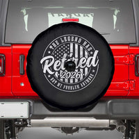 Funny Retirement 2026 Spare Tire Cover The Legend Has Retired Not My Problem Anymore American Flag - Wonder Print Shop