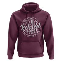 Funny Retirement 2026 Hoodie The Legend Has Retired Not My Problem Anymore American Flag - Wonder Print Shop