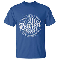 Funny Retirement 2026 T Shirt The Legend Has Retired Not My Problem Anymore American Flag - Wonder Print Shop