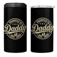 Funny New Dad 2026 4 in 1 Can Cooler Tumbler Promoted To Daddy Est 2026 - Wonder Print Shop