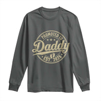 Funny New Dad 2026 Long Sleeve Shirt Promoted To Daddy Est 2026 - Wonder Print Shop