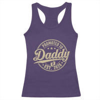 Funny New Dad 2026 Racerback Tank Top Promoted To Daddy Est 2026 - Wonder Print Shop