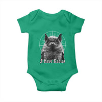 I Have Rabies Bat Baby Onesie Funny Meme Quotes Gothic - Wonder Print Shop