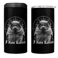 I Have Rabies Bat 4 in 1 Can Cooler Tumbler Funny Meme Quotes Gothic - Wonder Print Shop