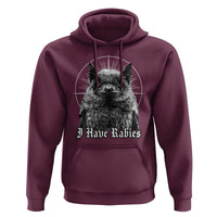I Have Rabies Bat Hoodie Funny Meme Quotes Gothic - Wonder Print Shop