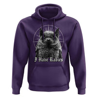 I Have Rabies Bat Hoodie Funny Meme Quotes Gothic - Wonder Print Shop