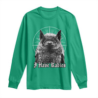 I Have Rabies Bat Long Sleeve Shirt Funny Meme Quotes Gothic - Wonder Print Shop