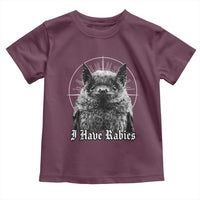 I Have Rabies Bat Toddler T Shirt Funny Meme Quotes Gothic - Wonder Print Shop